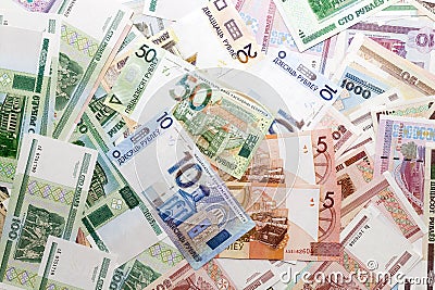 Belarusian money, close-up Stock Photo