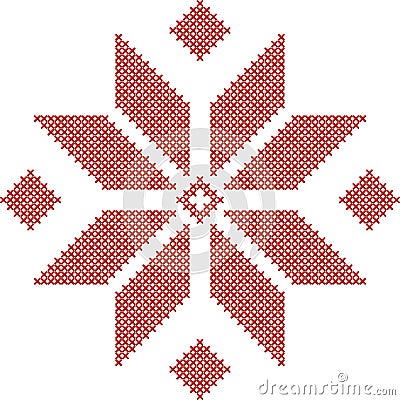 Belarusian traditional embroidered pattern Vector Illustration