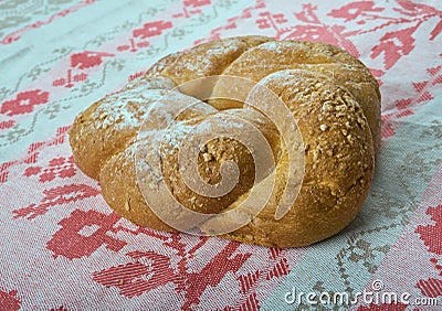 Belarusian traditional loaf Stock Photo