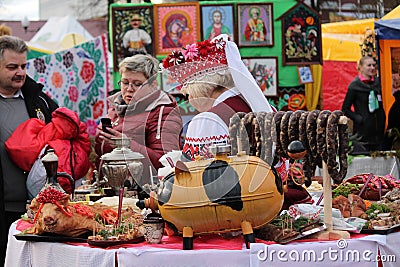 Belorussian traditions Editorial Stock Photo