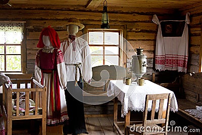 Belarusian village House Editorial Stock Photo