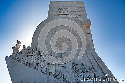 The Belem Monument to the Discoveries in Lisbon, Portugal. Editorial Stock Photo