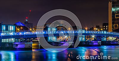 Belfast bridge Editorial Stock Photo