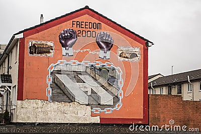 Belfast / murals Editorial Stock Photo