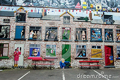 Belfast murals Editorial Stock Photo