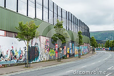 Belfast murals Editorial Stock Photo