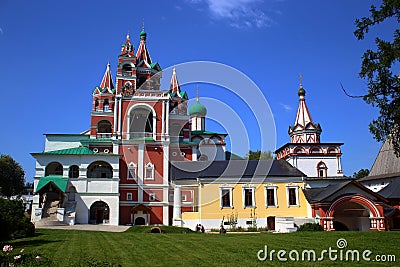 Zvenigorod, Russia. The Church of the Transfiguration in the Savvino-Storozhevsky Monastery Editorial Stock Photo