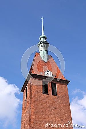 Belfry of the Saint Michaelis church Stock Photo