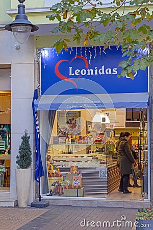 Belgian Chocolate Shop Leonidas Editorial Stock Photo