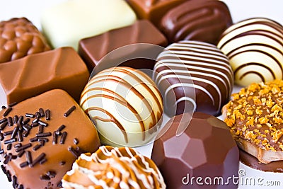 Belgian chocolates Stock Photo