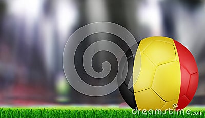 Ball with flag of Belgium Stock Photo