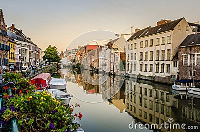 Belgian town of Gent Stock Photo