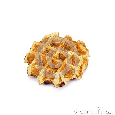 Belgian waffle. Stock Photo