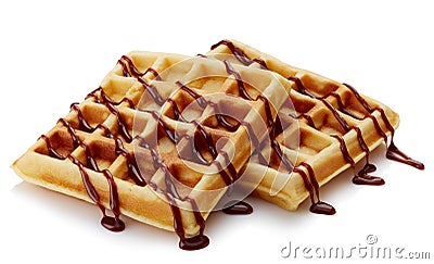 Belgian waffles Stock Photo