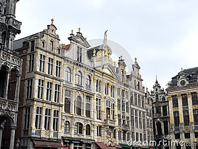 Belgium, beautiful european architecture. Capital city Brussels Editorial Stock Photo