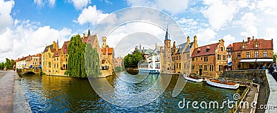 Belgium, Brugge, West Flanders, panorama Stock Photo