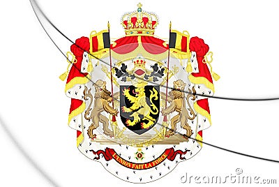 Belgium Coat of Arms. Stock Photo