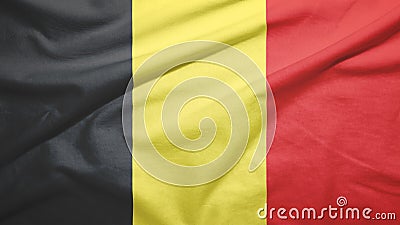 Belgium flag with fabric texture Stock Photo