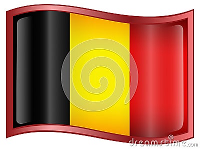 Belgium Flag icon Vector Illustration