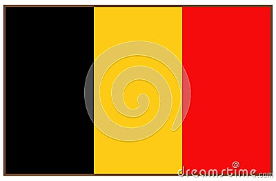 Belgium flag Vector Illustration