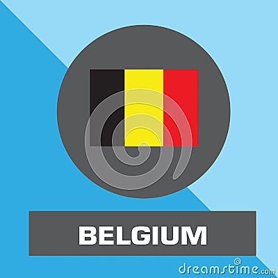 Belgium flag vector Vector Illustration