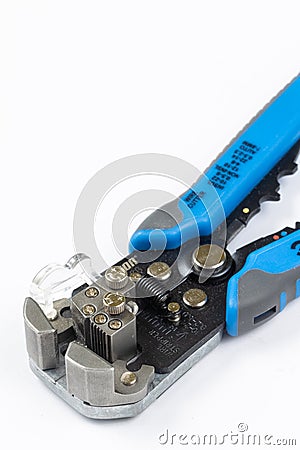 Belgrade - 18. April 2021. - Unior Crimp Cable pliers isolated above white background Editorial Stock Photo