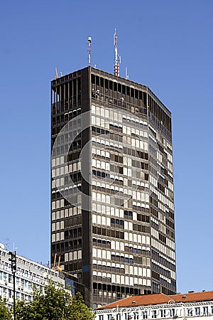 Belgrade - Beogradjanka Building in Kralja Milana Street Stock Photo