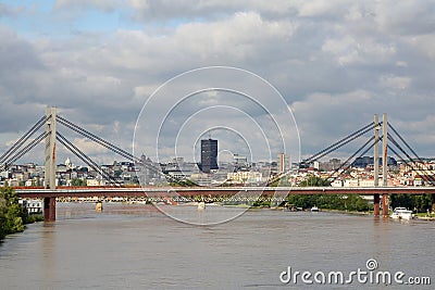 Belgrade River Sava Editorial Stock Photo