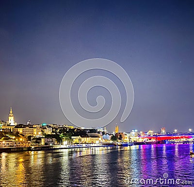 Belgrade River Side Stock Photo