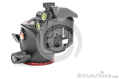 Belgrade, Serbia 13. april 2023 - Manfrotto Ballhead MHXPRO- BHQ2 isolated above white background with copy space Editorial Stock Photo