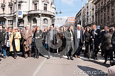 Leaders of democracy Editorial Stock Photo