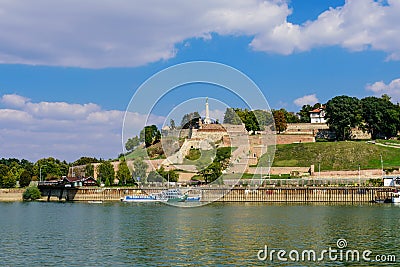 Beautiful view of the monument to the Winner near the Belgrade Fortress Editorial Stock Photo