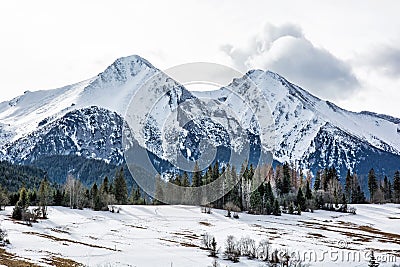 Belianske Tatry mountains in winter, Slovakia Stock Photo