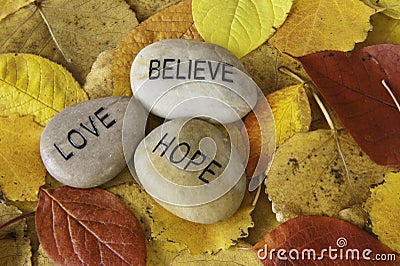 Believe, Love, Hope Royalty Free Stock Photos - Image: 21685118