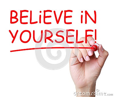 Believe In Yourself Stock Photo