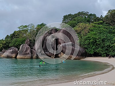 Belitong beach Stock Photo