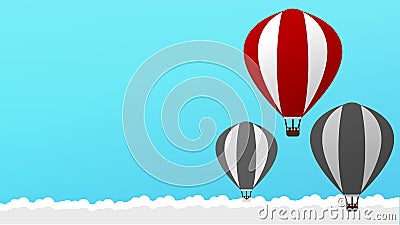 Belive in Yourself and be Yourself. Take Risk in Life to Achive Your Goals and to be Successful. The Balloon is a Vector Illustration