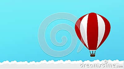 Belive in Yourself and be Yourself. Take Risk in Life to Achive Your Goals and to be Successful. The Balloon is a Vector Illustration