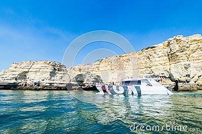 Belize boat experience in Portugal Algarve Editorial Stock Photo