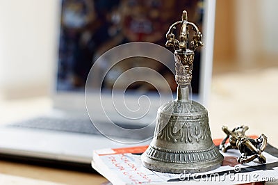 Bell and dorje Stock Photo