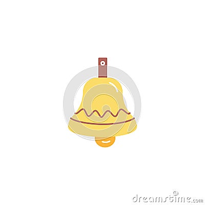 Bell flat easter religion icon Stock Photo