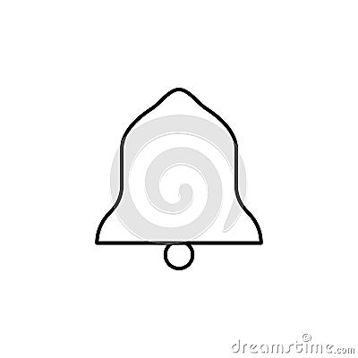 bell icon. Element of simple icon for websites, web design, mobile app, info graphics. Thin line icon for website design and devel Stock Photo