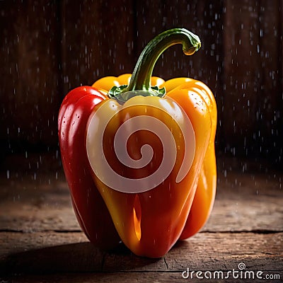 Bell pepper, capsicum, sweet pepper, fresh raw organic vegetable Stock Photo