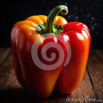 Bell pepper, capsicum, sweet pepper, fresh raw organic vegetable Stock Photo