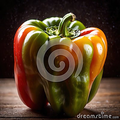 Bell pepper, capsicum, sweet pepper, fresh raw organic vegetable Stock Photo