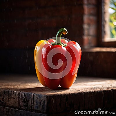 Bell pepper, capsicum, sweet pepper, fresh raw organic vegetable Stock Photo