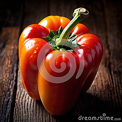 Bell pepper, capsicum, sweet pepper, fresh raw organic vegetable Stock Photo