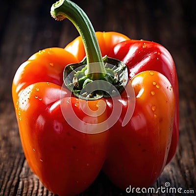 Bell pepper, capsicum, sweet pepper, fresh raw organic vegetable Stock Photo