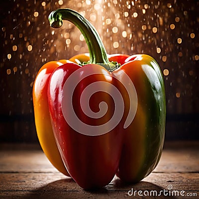 Bell pepper, capsicum, sweet pepper, fresh raw organic vegetable Stock Photo