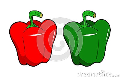 Bell Peppers Vector Illustration